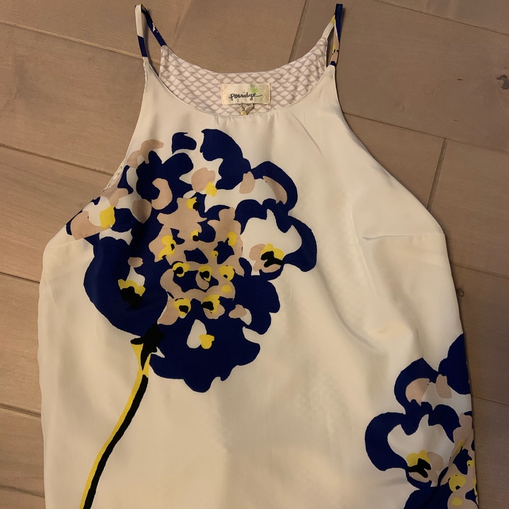 Anthropologie (porridge) drop layer patterned tank